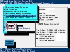 Enabling Virtualization in the BIOS for an Intel VT Chip