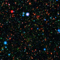 Ancient galaxy cluster still producing stars