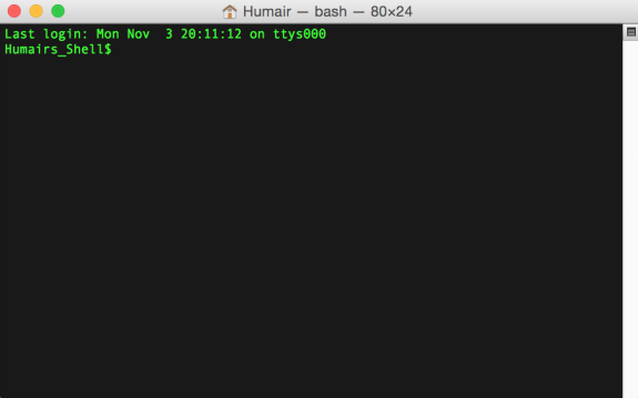 Customized Mac Terminal Shell Prompt in OS X Yosemite