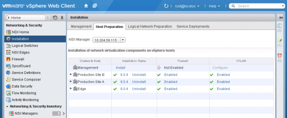 Installing VMware NSX DFW at the Cluster-Level