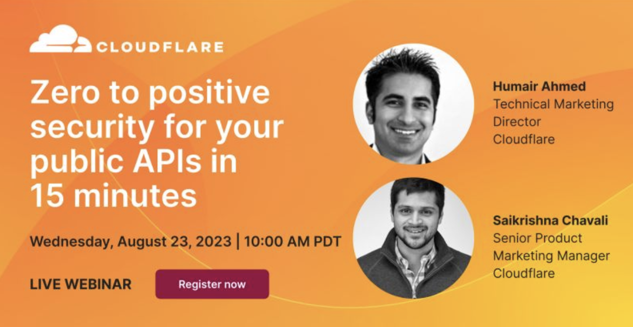 Webinar - Zero to positive security for your public APIs in 15 minutes