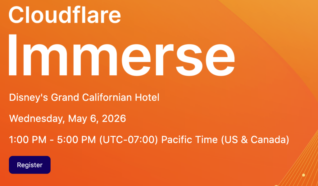 Cloudflare Immerse - Southern California 2026