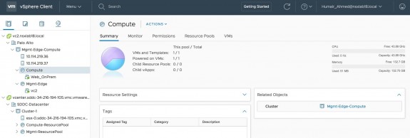 Figure 2: Managing Multiple vCenters with HLM in VMware Cloud on AWS